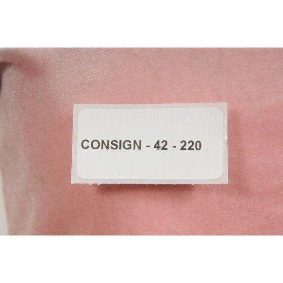 Livin Cool Womens Logo Tank Top Medium Pink White Velour Mock Neck Sleeveless - Picture 7 of 8